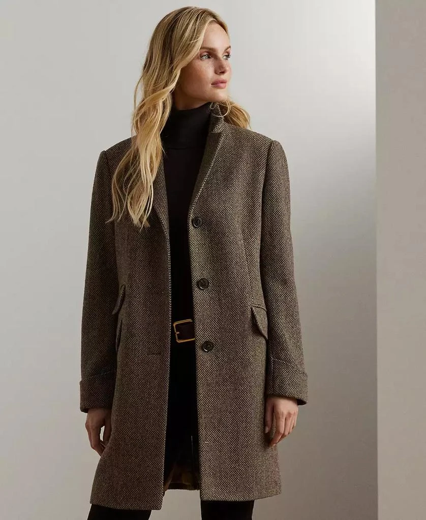 Ralph Lauren Petite Notched-Collar Walker Coat 1