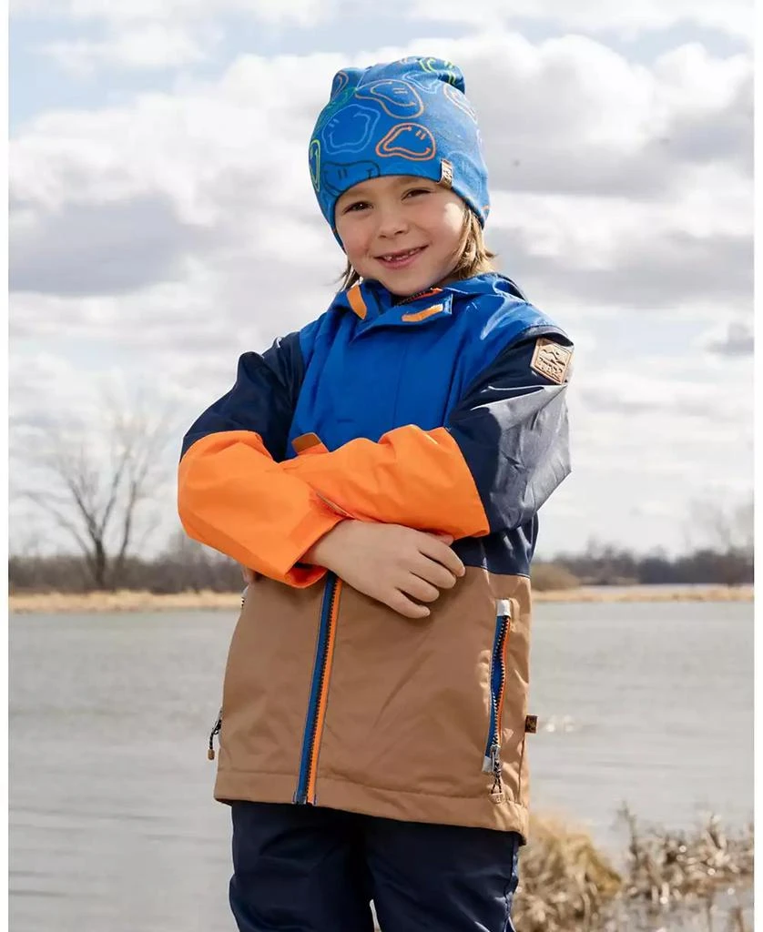 Deux par Deux Boy Stretch Jersey Beanie Printed Smileys - Toddler|Child 2