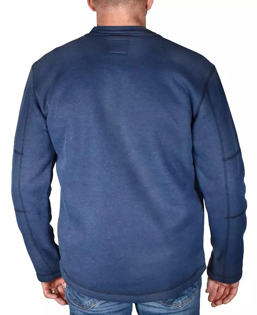 Vintage 1946 Men's Fleece Lined Rib Henley T-shirt 2