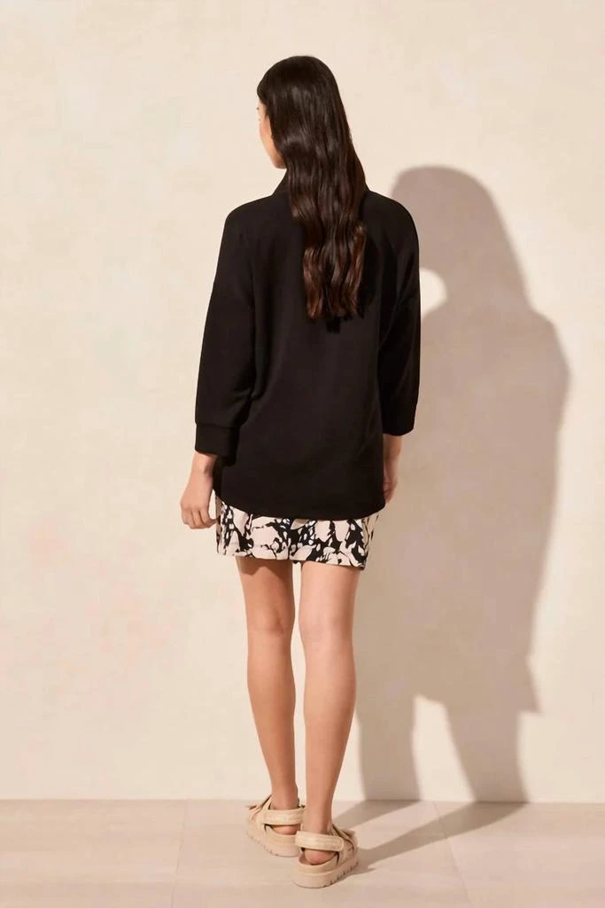 Tribal Tribal - Techno Lux Zip Neck Dolman Top 2