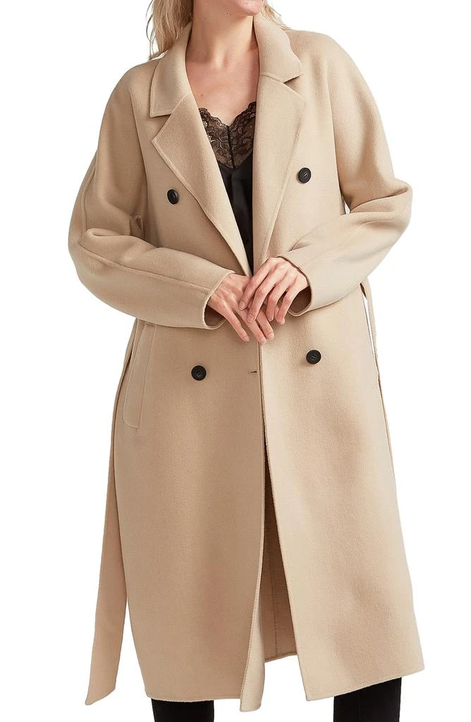 Belle & Bloom Boss Girl Double Breasted Wool Blend Coat 7