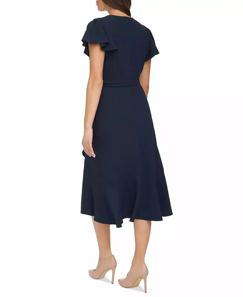 Tommy Hilfiger Women's Flutter-Sleeve Ruffle-Hem Dress 5