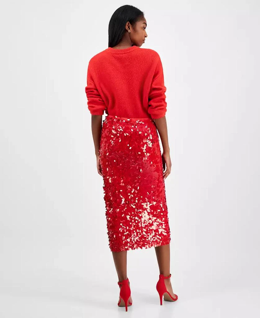 ASTR Women's Amos Sequin Midi Skirt 4