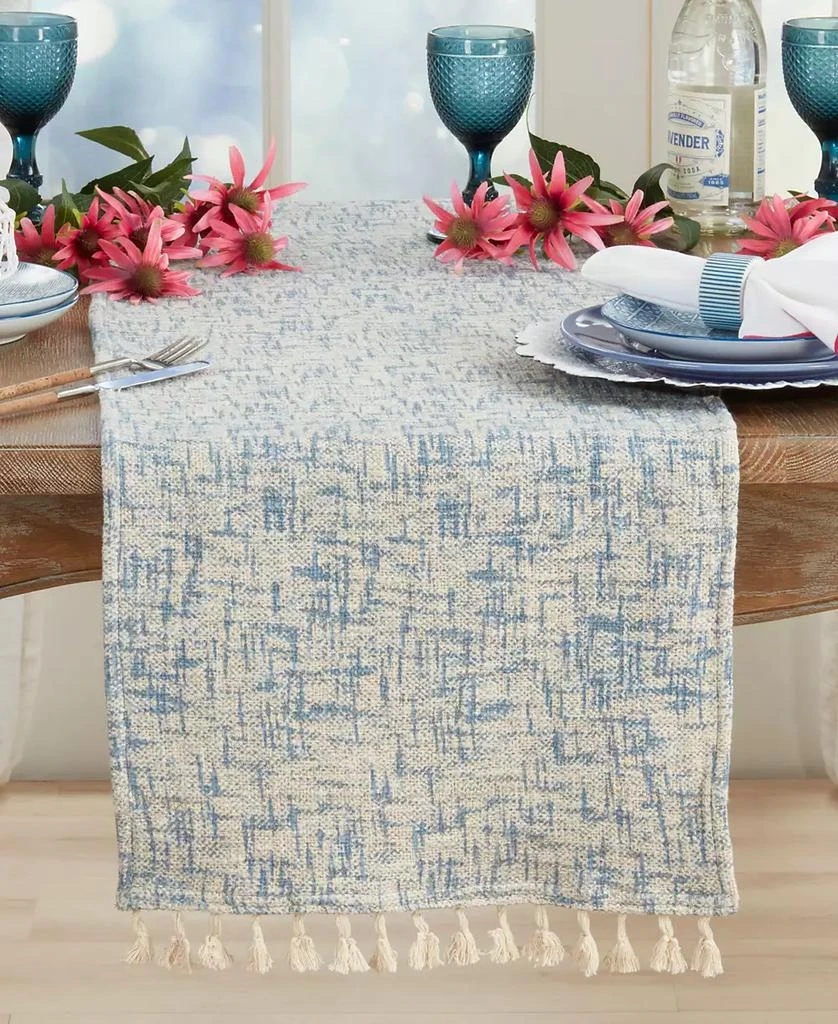 Saro Lifestyle Crosshatch Table Runner 3