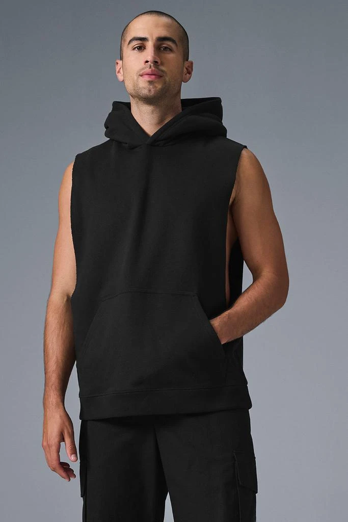 Alo Renown Sleeveless Hoodie - Black 1