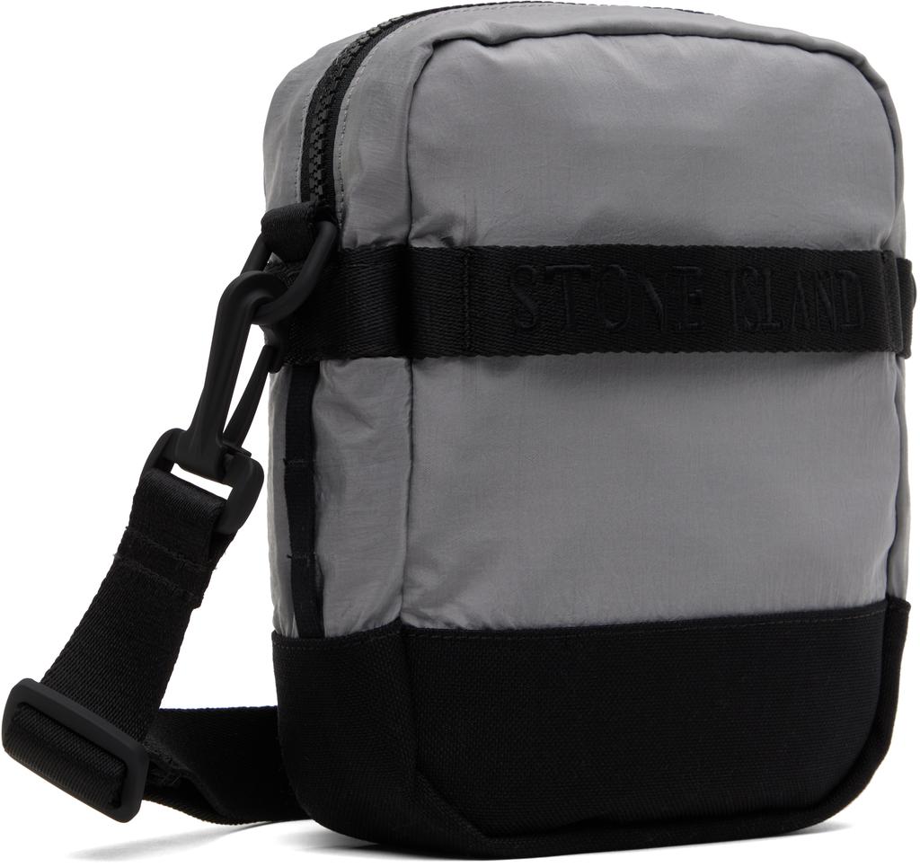 Stone Island Gray ECONYL Nylon Metal Bag - Crossbody Bags