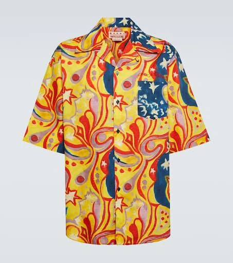 Marni x No Vacancy Inn printed cotton shirt 1