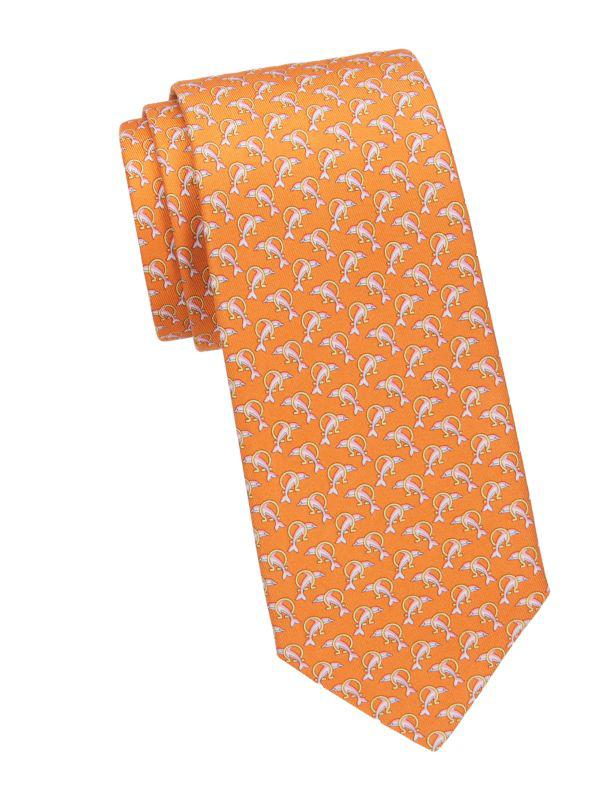 Salvatore Ferragamo Printed Silk Tie