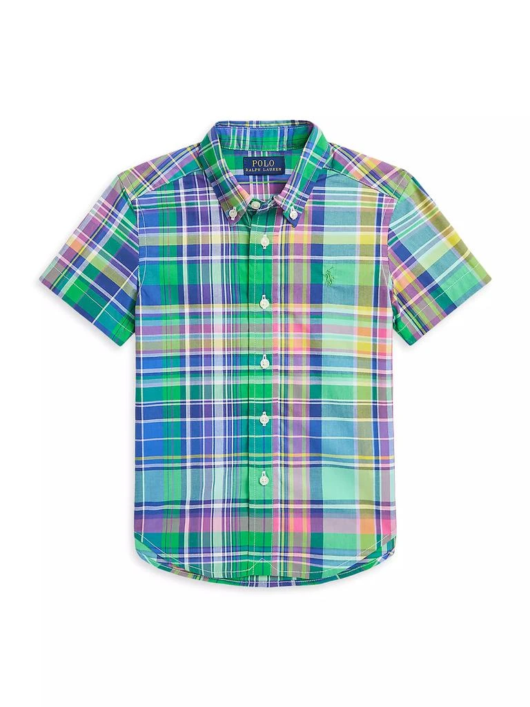 Ralph Lauren Little Boy's Plaid Short-Sleeve Shirt 1