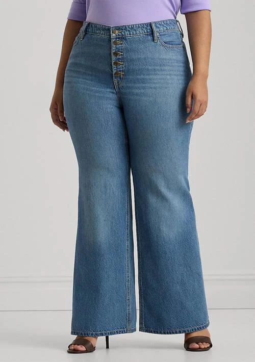 Ralph Lauren Ralph Lauren Plus Size High Rise Flare Jeans 1