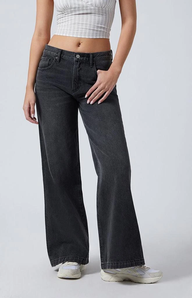 PacSun Lena Low Rise Super Baggy Jeans Black 2