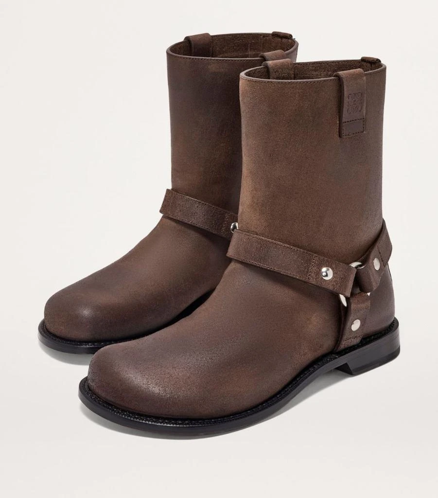 Loewe Leather Campo Biker Boots 2