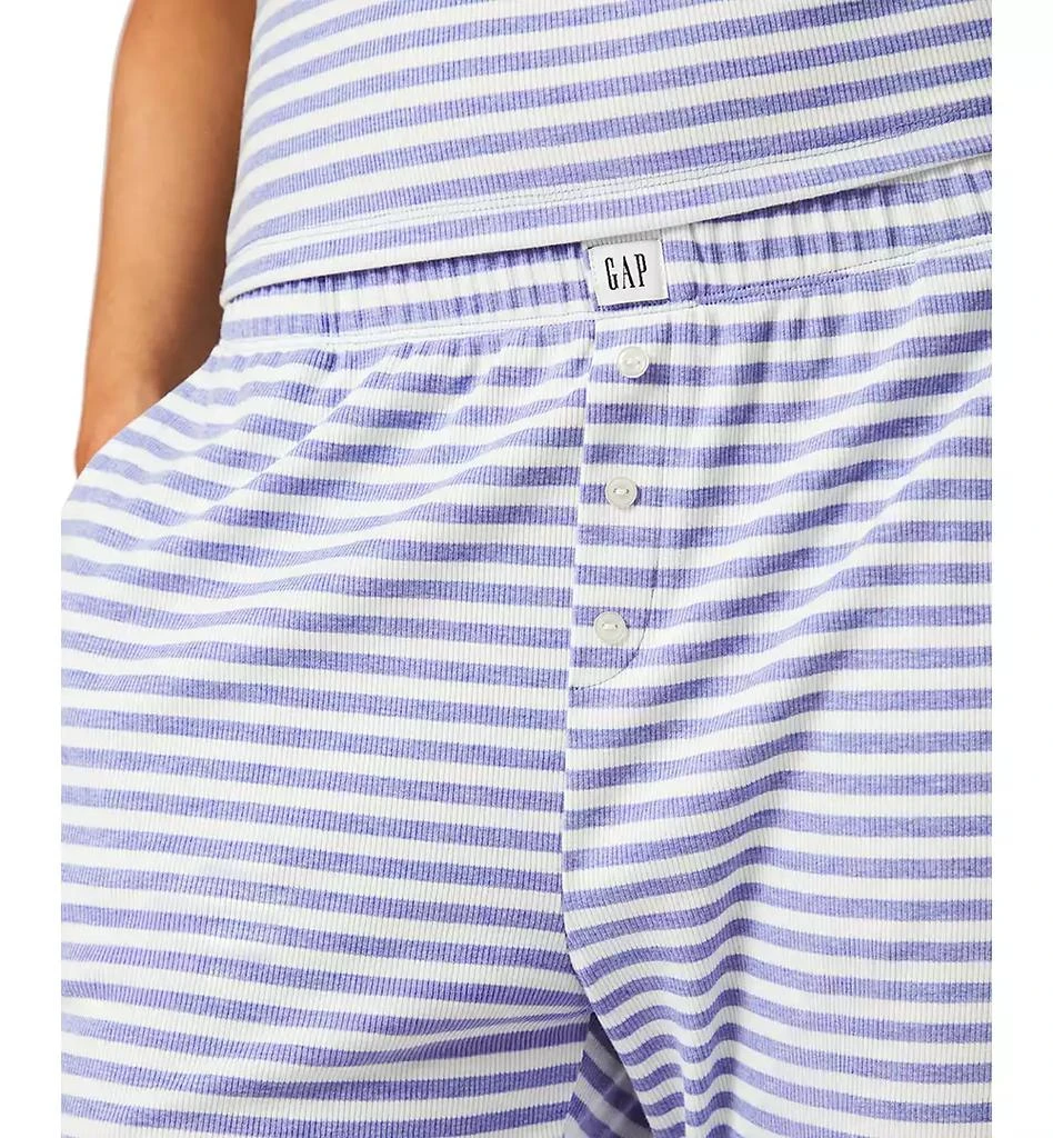 GAP Women's Ribbed Mid-Rise Lounge Pajama Pants 4