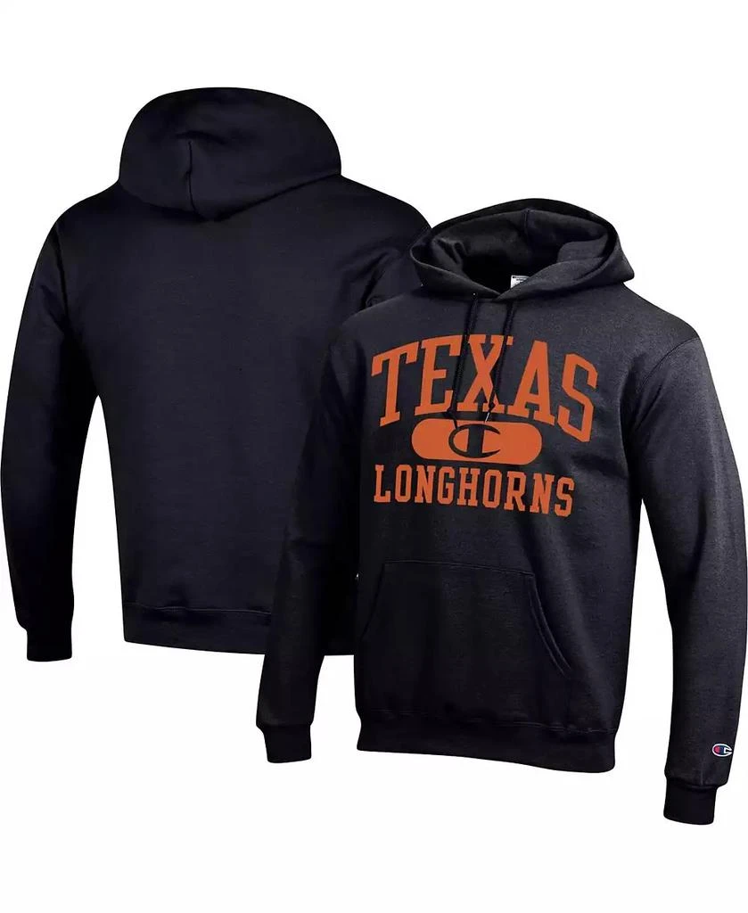 Champion Men's Black Texas Longhorns Arch Pill Pullover Hoodie 1