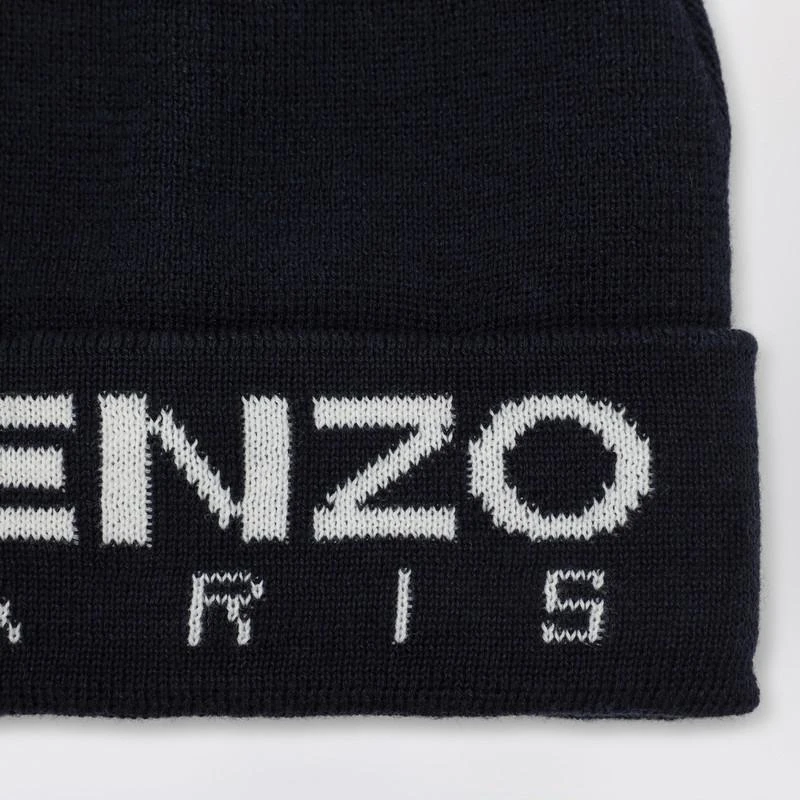 Kenzo Navy blue bonnet with logo 3
