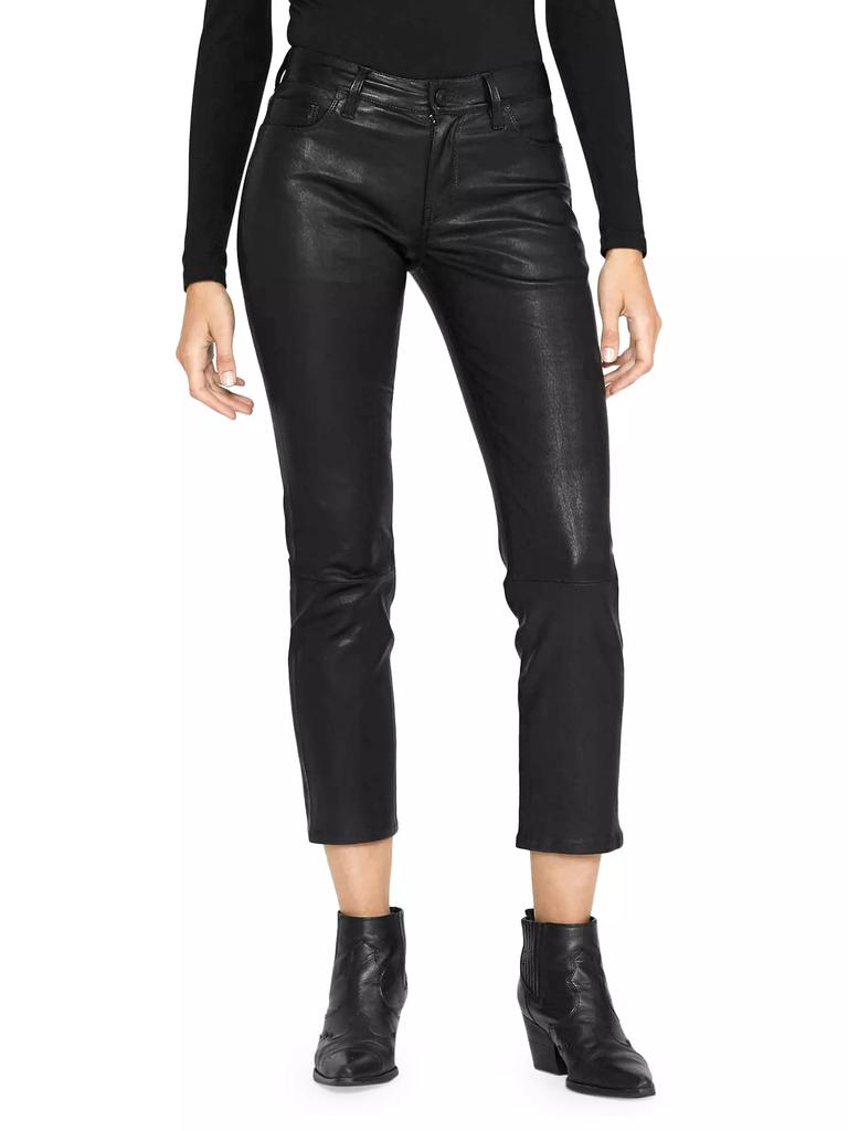 NWT Hudson Nico Mid Rise Skinny Crop buy Button Fly Black Jeans Size 31 MSRP $225