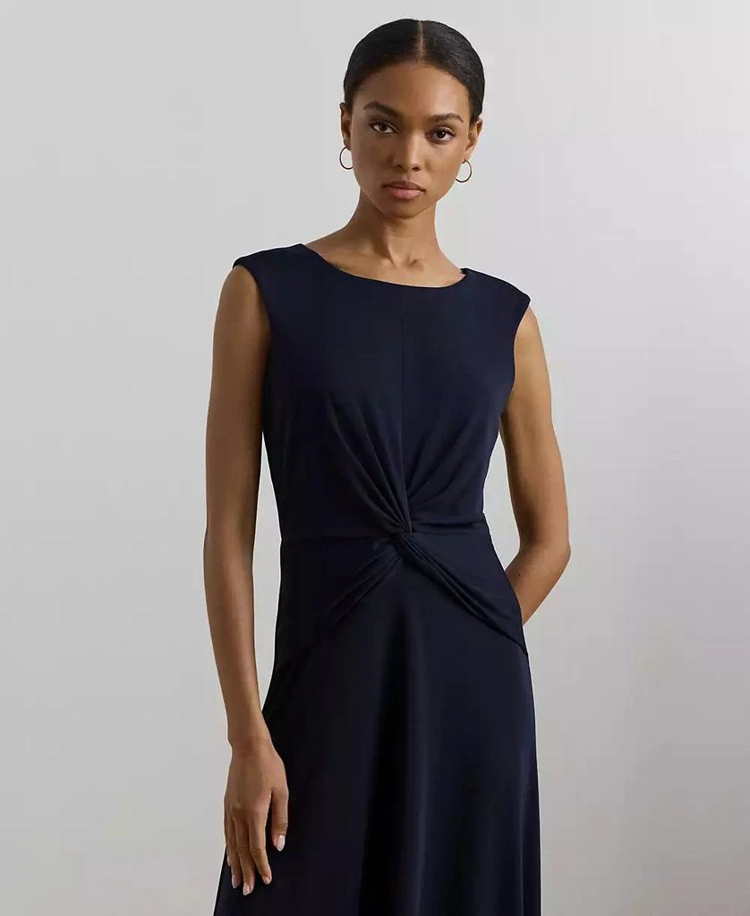 Ralph Lauren Women's Twist-Front Cap-Sleeve Stretch Jersey Dress 3