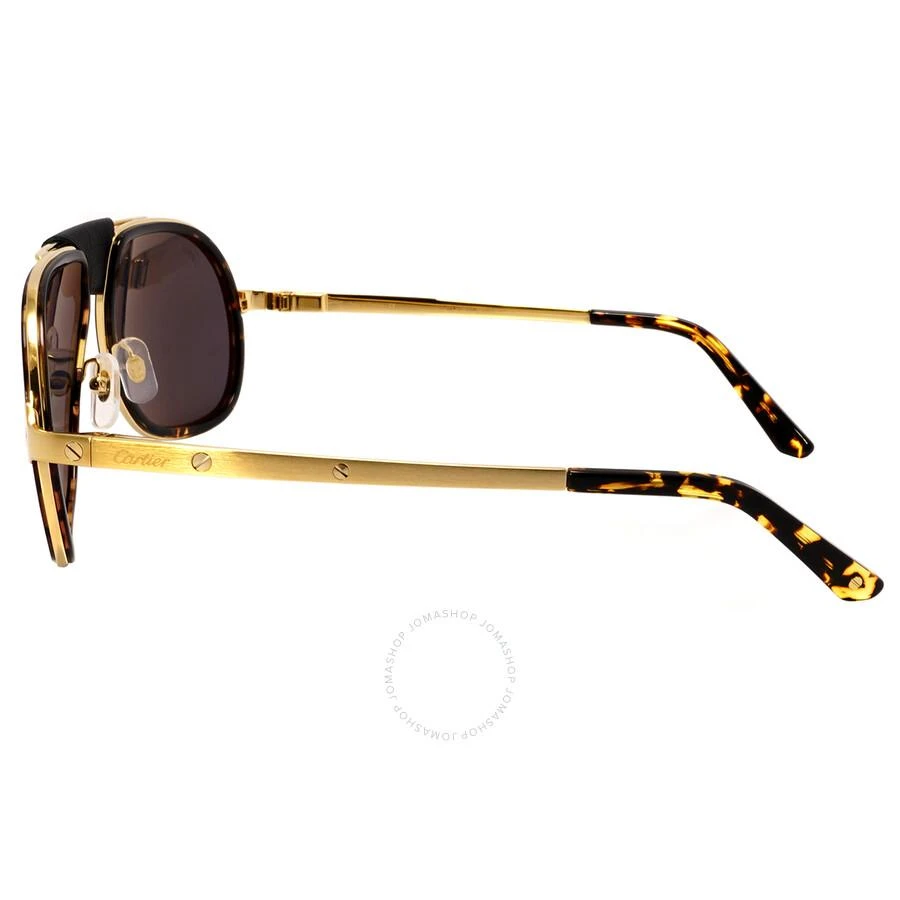 Cartier Santos de Cartier Grey Pilot Men's Sunglasses CT0241S 004 55 3