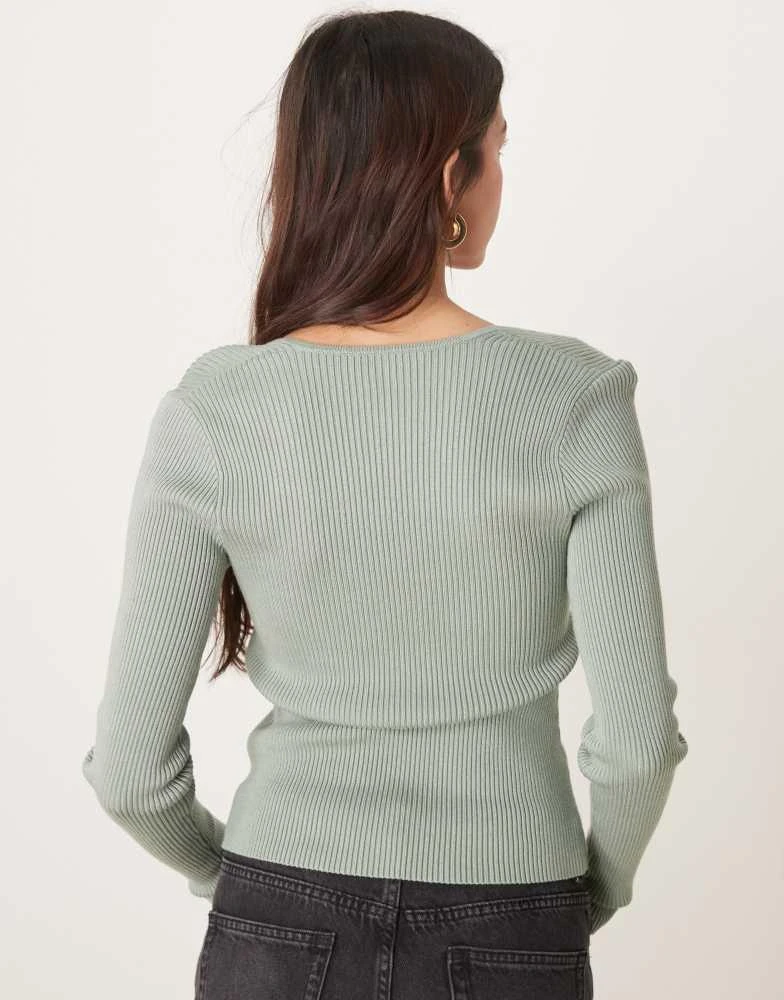 Abercrombie & Fitch Abercrombie & Fitch sheer layered t-shirt in taupe 4