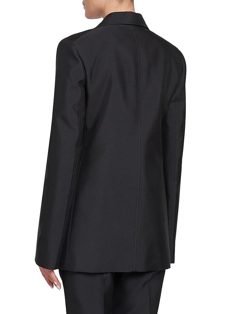 Jil Sander Gabardine Silk-Blend Tailored Blazer 5