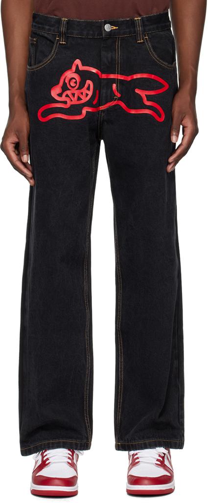 Icecream Black Running Dog Double Scoop Jeans - Pants