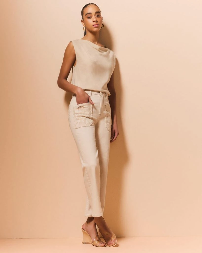 Ramy Brook Talia High-Rise Straight-Leg Embroidered Jeans 2