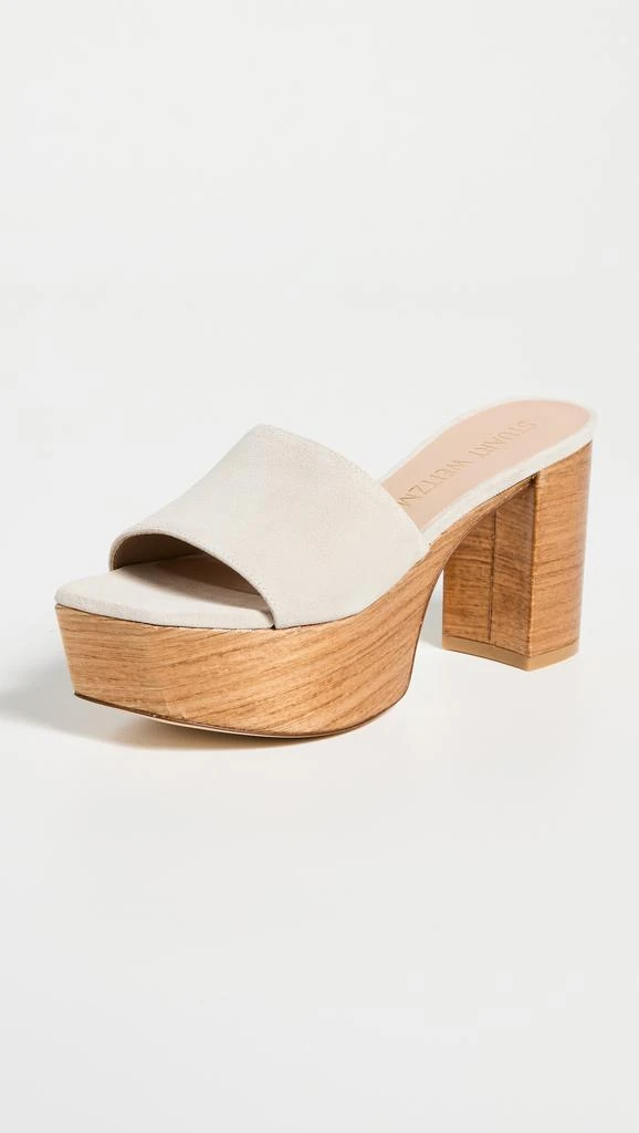 Stuart Weitzman Square High Platform Slides 95mm 1