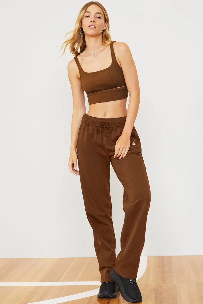 Alo Accolade Straight Leg Sweatpant - Cinnamon Brown 9