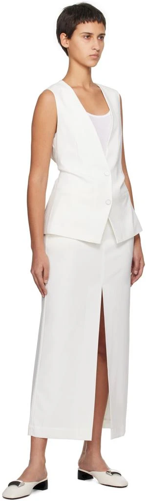 REMAIN White Slit Maxi Skirt 4