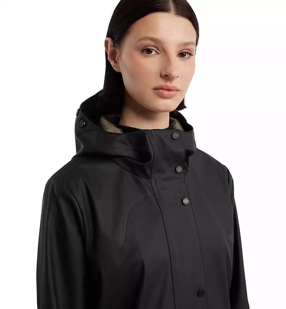 Hunter Women's Hooded Rubberized Waterproof Rain Coat