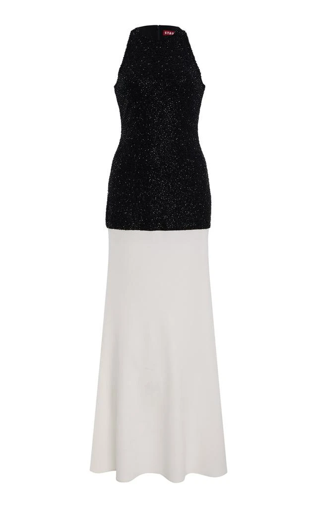 Staud STAUD - Waltz Beaded Maxi Dress - Black/white - M - Moda Operandi 1