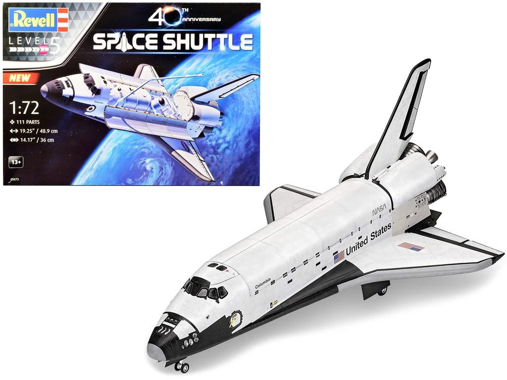 Revell Level 5 Model Kit NASA Space Shuttle 40th Anniversary 1/72 Scale Model by 1