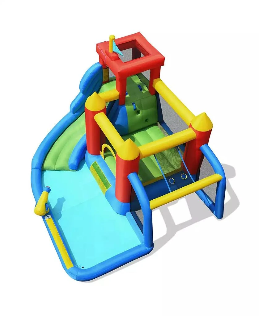 Mecale Inflatable Bouncer Bounce House with Water Slide Splash Pool without Blower
