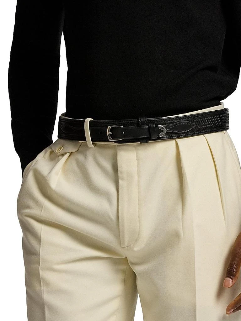 Ralph Lauren Western Woven Leather Belt 2