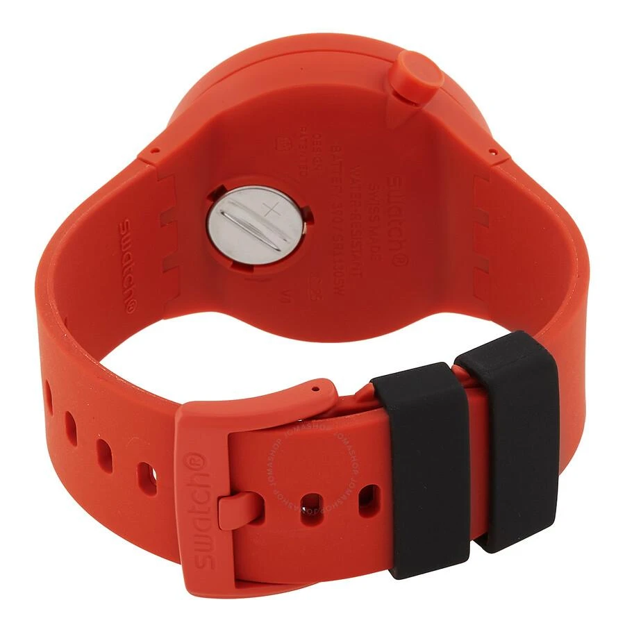 Swatch Monthly Drops Quartz Matte Red Dial Unisex Watch SB01R100 3
