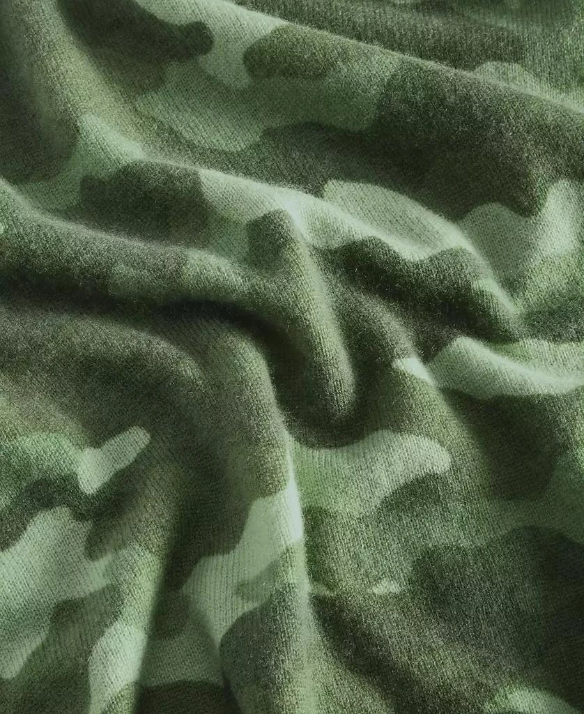 Charter Club Women's 100% Cashmere Camo-Print Crewneck Sweater, Created for Macy's 5