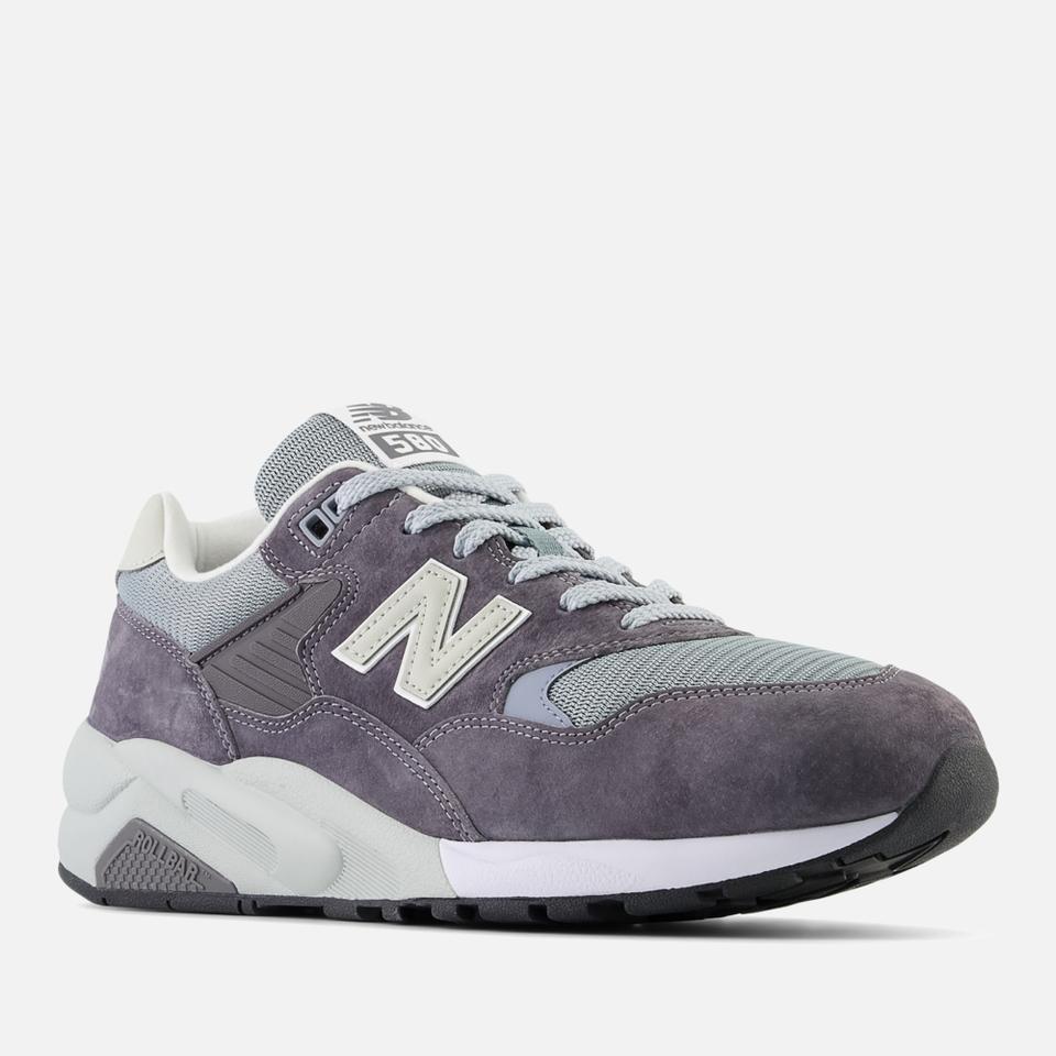 undefined NEW BALANCE MEN'S 580 SUEDE AND MESH TRAINERS