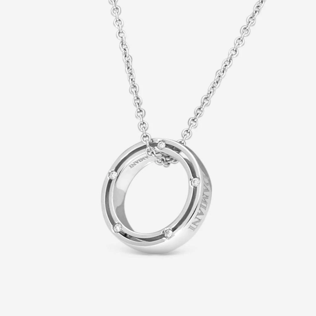 Damiani Damiani 18K Whıte Gold Diamond Pendant Necklace 20010374-copy 2