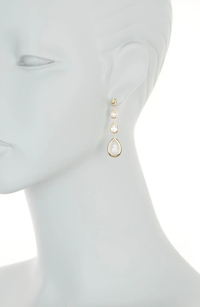 Sterling Forever Zara CZ Drop Earrings 3