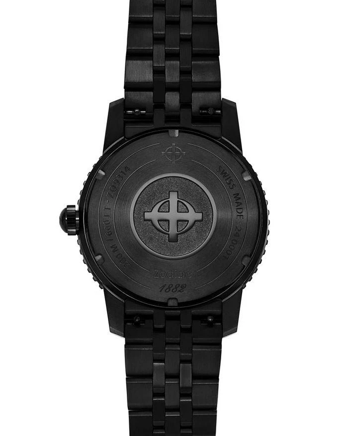 ZODIAC Compression Diver Automatic Black Stainless Steel Watch, 40mm 5