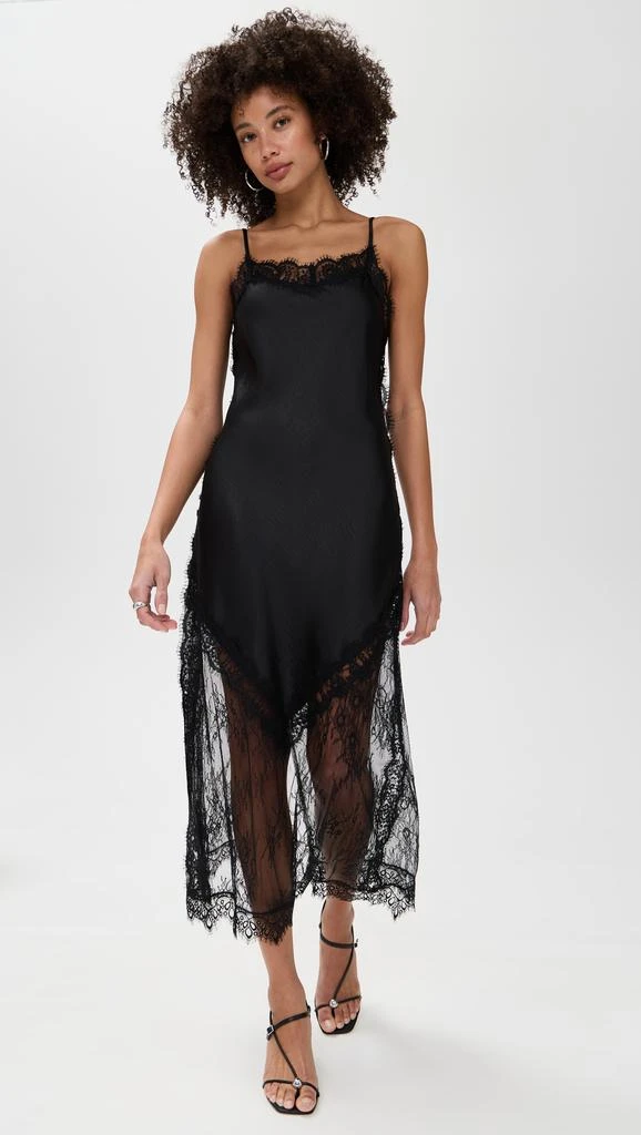Pixie Market Silky Lace Panel Dress 5