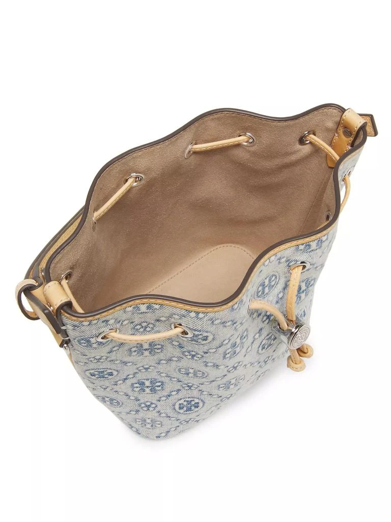 Tory Burch T Monogram Denim Bucket 5