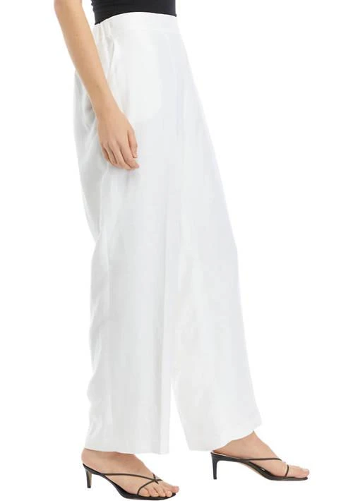 Kasper Petite Linen Blend Pull On Elastic Back Trouser Pants 3