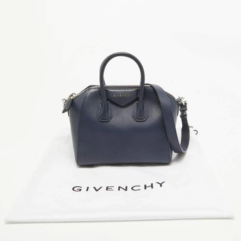 Givenchy Givenchy Navy Blue Leather Mini Antigona Satchel 12