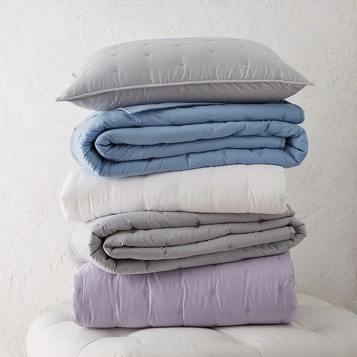 sky Tufted Quilted Euro Shams, Pair - 100% Exclusive 2