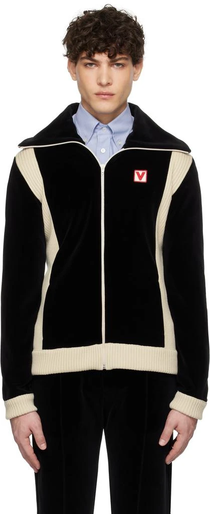Valentino Black 'Chez Valentino' Turtleneck Jacket 1