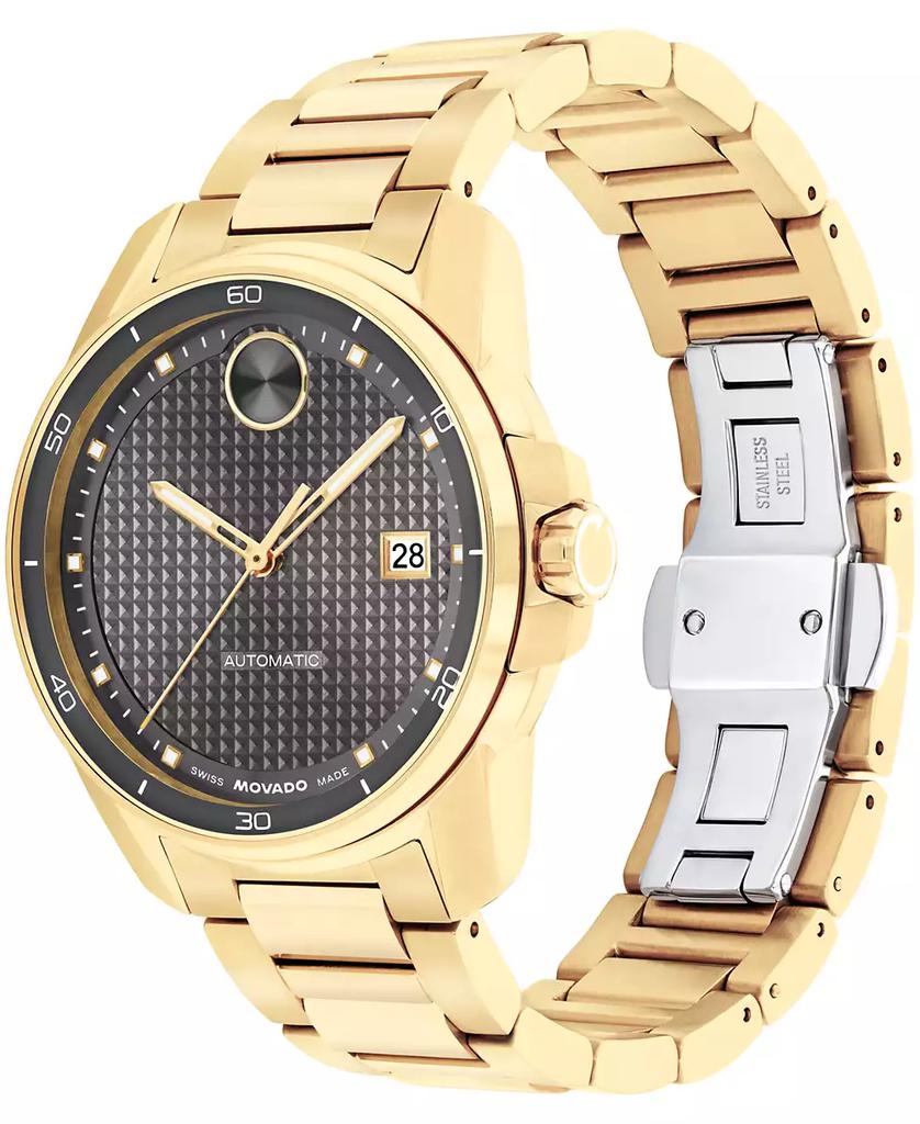Movado Men's Bold Verso Swiss Automatic Ionic Plated Light Gold Steel Watch, 41mm