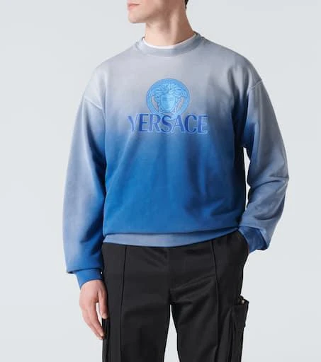 Versace Medusa tie-dye cotton jersey sweatshirt 3