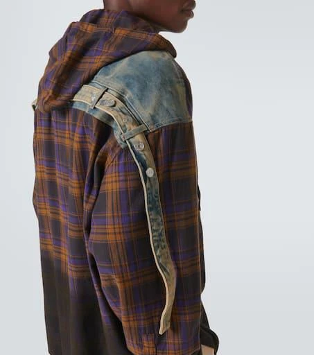 Acne Studios Paneled checked cotton flannel shirt 6