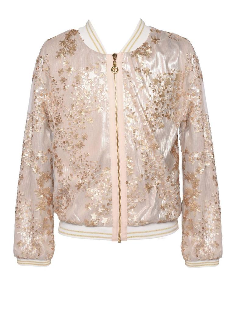 Hannah Banana Hannah Banana - Girl's Sequin Bomber Jacket